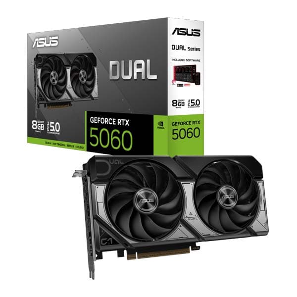 ASUS Dual RTX 5060 8GB GDDR7 Graphics Card - 1