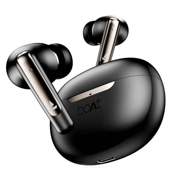 boAt Airdopes 141 ANC v5.3 Bluetooth TWS in Ear Earbuds Wireless Earphones with mic (Gunmetal Black)