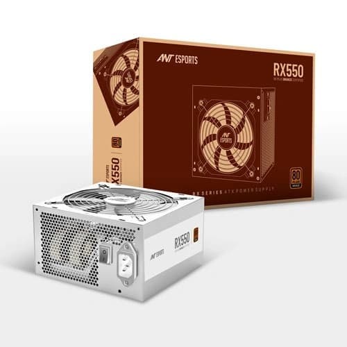 Ant Esports RX550 White 80 Plus Bronze Gaming Power Supply - 1