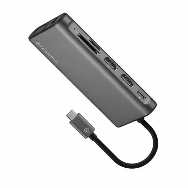 Cadyce USB-C Dual Hdmi & Vga Docking Station With Hdmi (CA-2HDVG)