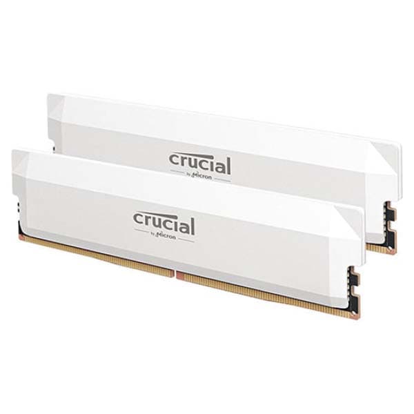 Crucial Pro Overclocking 32GB (2 x 16GB) DDR5 6000 MT/s CL36 UDIMM Memory Kit (White) - 2