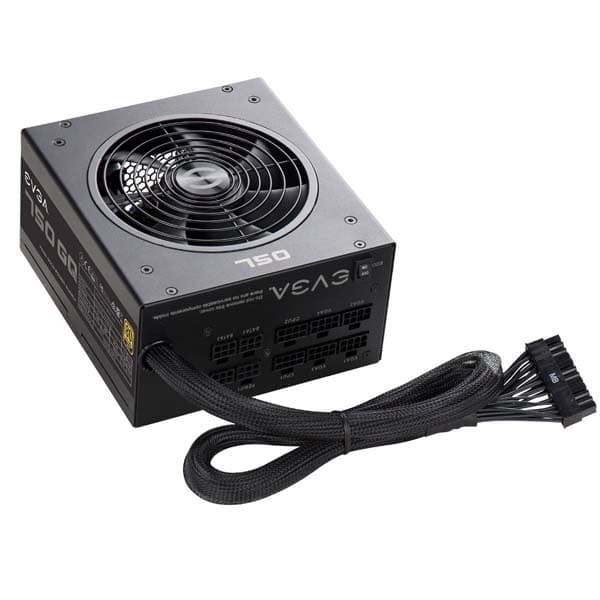 EVGA 210-GQ-0750-V1 750 GQ, 80+ Gold 750W, Semi Modular, EVGA ECO Mode, 5 Year Warranty, Power Supply, Black - 2