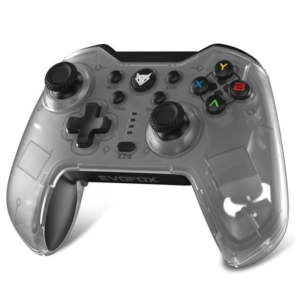 EvoFox Elite X Wireless Gaming Controller for PC with 2 Programmable Macro Back Buttons Gamepad (White) - 1
