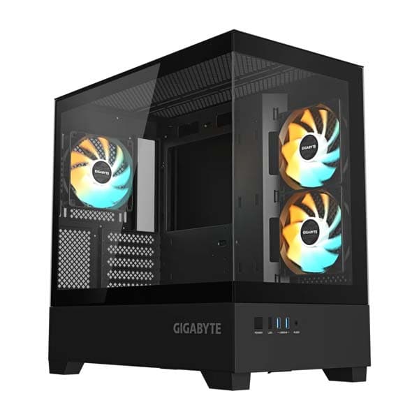 GIGABYTE C201 PANORAMIC m-ATX Mid Tower Cabinet - 1