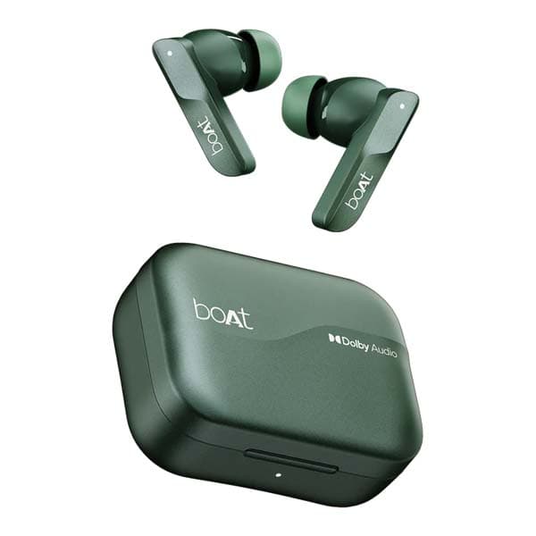 Boat Airdopes 800, Dolby Audio, Adaptive EQ by Mimi TWS Ear Buds Wireless Earphones with mic (Interstellar Green) - 1