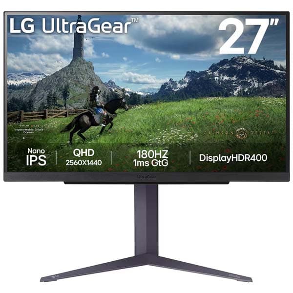 LG 27GS85Q Ultragear 27" QHD Nano IPS 1ms (GtG) 180Hz Gaming Monitor (Black) - 2