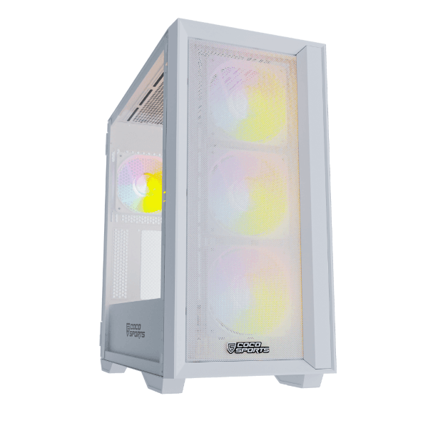 Coconut RAMPAGE 4000D Gaming Cabinet - White