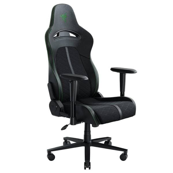 Razer Enki X Essential Gaming Chair for All-Day Comfort, Black & Green - 1