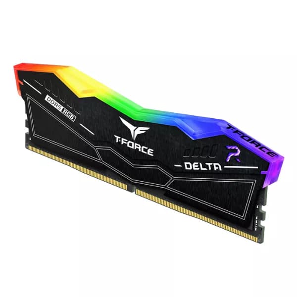 TEAMGROUP Delta RGB DDR5 64GB (32GBx2) 6400MHz CL40 RAM (Black) - 3