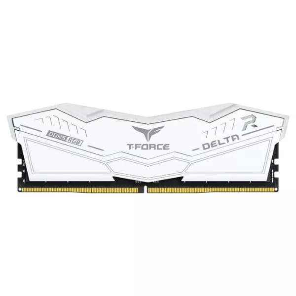 TEAMGROUP Delta RGB DDR5 64GB (32GBx2) 6400MHz CL40 RAM (White) - 4