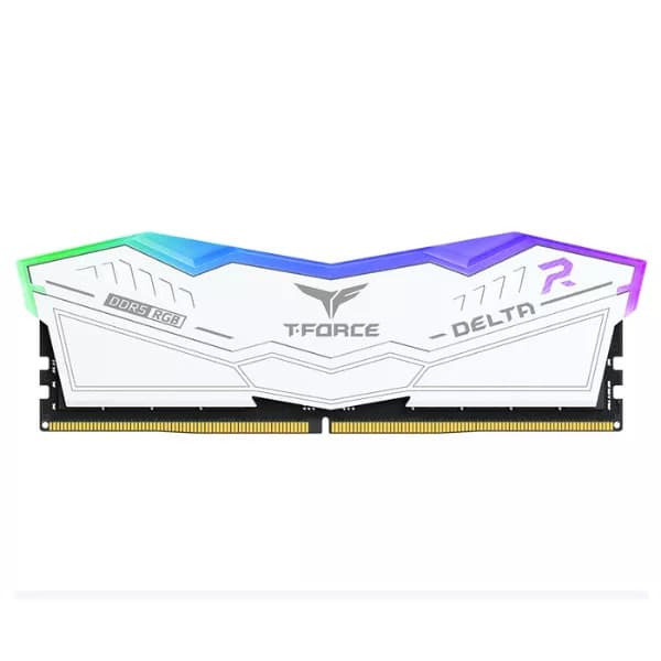 TEAMGROUP Delta RGB DDR5 32GB (32gbx1) 6000MHz CL38 RAM (White)