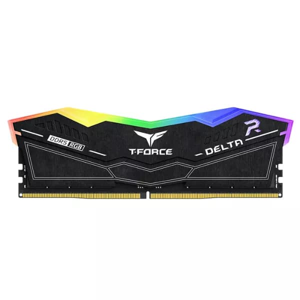 TEAMGROUP Delta RGB DDR5 32GB (32gbx1) 6000MHz CL38 RAM (Black) - 1