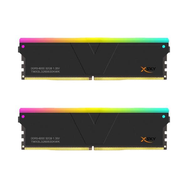 V-COLOR DDR5 | [Manta] XSky RGB | INTEL XMP | Gaming Memory 6000MHz 64GB (2X32GB) - 1