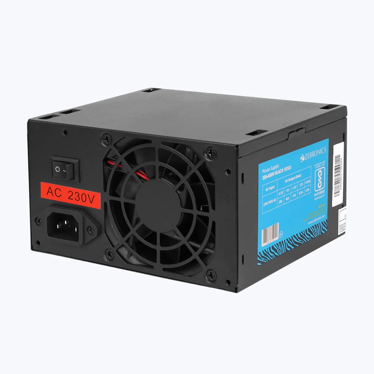 Zebronics 450W Black Gold Power Supply - 1