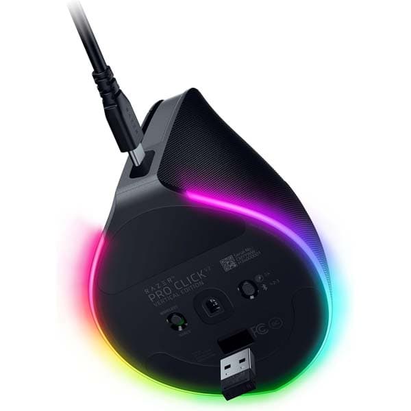 Razer Pro Click V2 Vertical Wireless Mouse (Black) - 4
