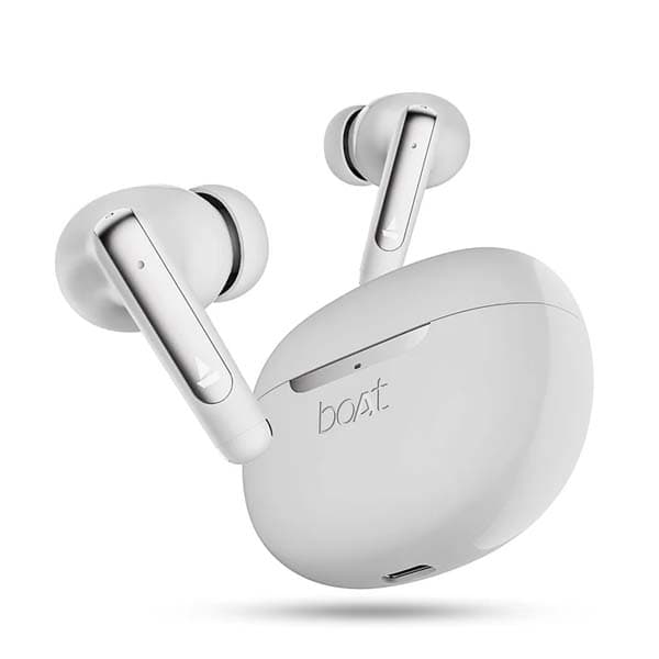 boAt Airdopes 141 ANC v5.3 Bluetooth TWS in Ear Earbuds Wireless Earphones with mic (White) - 1