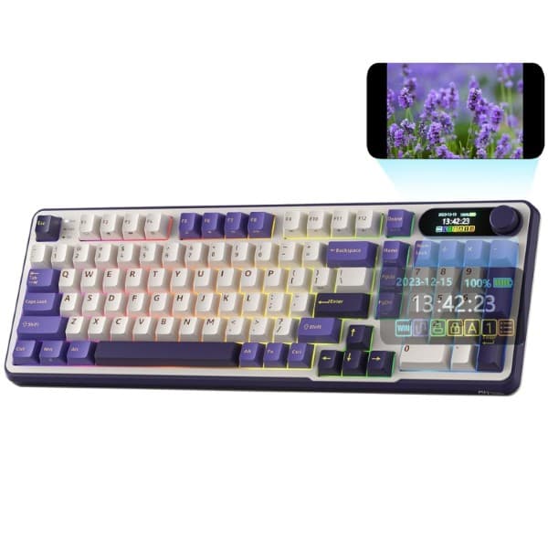 RK ROYAL KLUDGE S98 Mechanical Keyboard Blackberry Chartreuse Switch - 1
