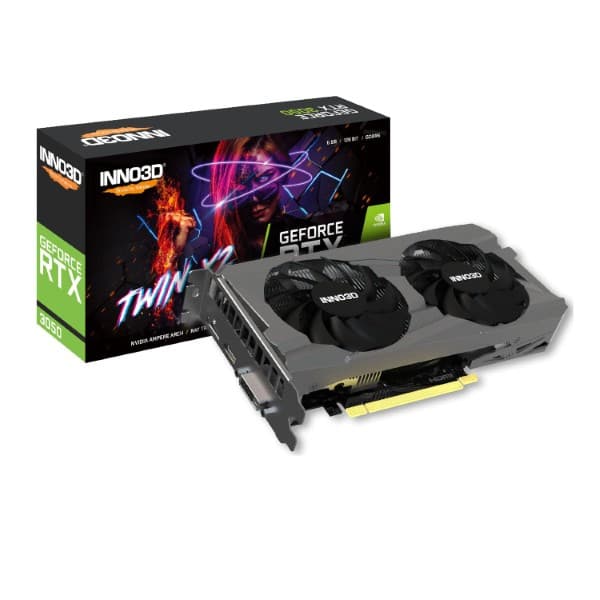 INNO3D RTX 3050 Twin X2 V2 6GB GDDR6 Graphic Card - 1