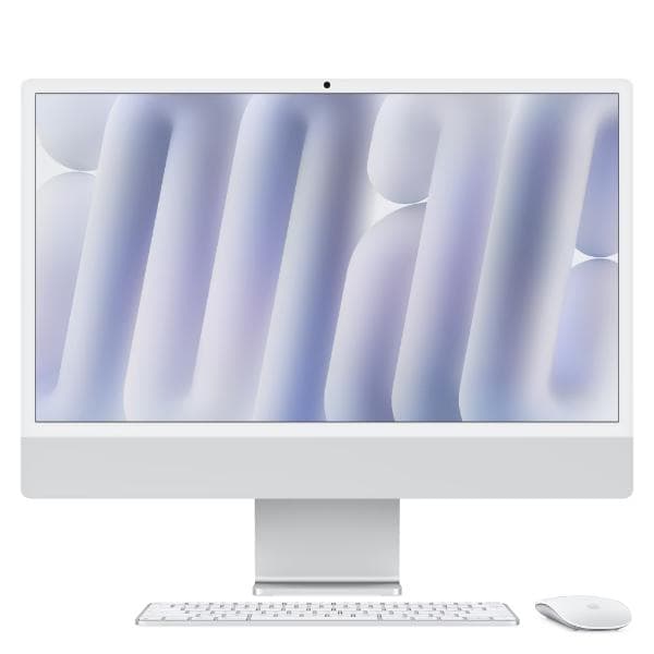 Apple iMac 60.96 cm (24 inch) All-In-One Desktop (10-Core Apple M4 Chip/4 Ports/24 GB RAM/512 GB), MCR24HN/A, Silver - 1