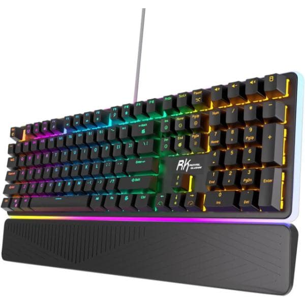 RK ROYAL KLUDGE RK918 Wired Mechanical Keyboard Blue Switch - Black - 4