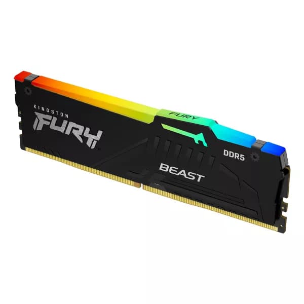 Kingston Fury Beast RGB EXPO 16GB (16GBx1) DDR5 5200MHz CL36 Desktop RAM (Black) - 2
