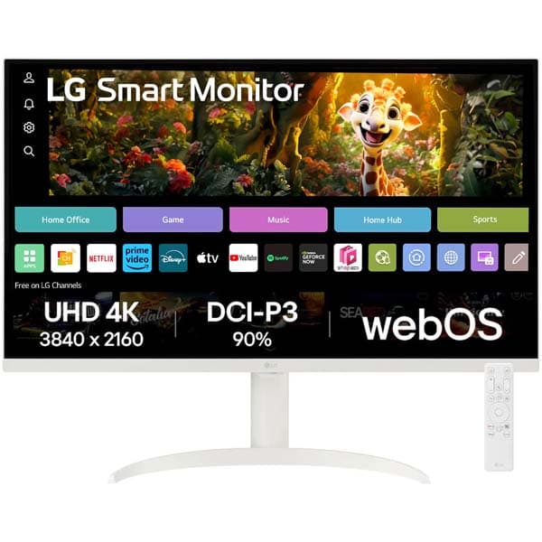 LG 32SR75U 32" 4K UHD (3840 x 2160) Smart Monitor with Steaming TV (White) - 1