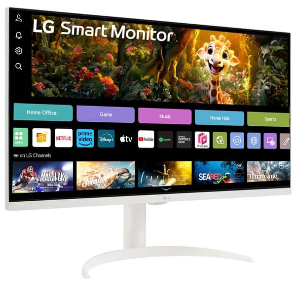 LG 32SR75U 32" 4K UHD (3840 x 2160) Smart Monitor with Steaming TV (White) - 2
