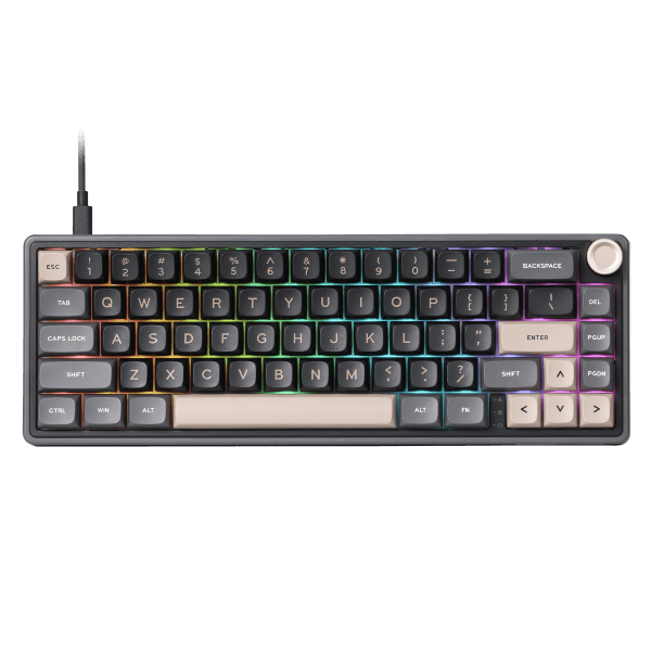 RK ROYAL KLUDGE R65 Phantom Wired Gaming Keyboard Blue Switch - 1