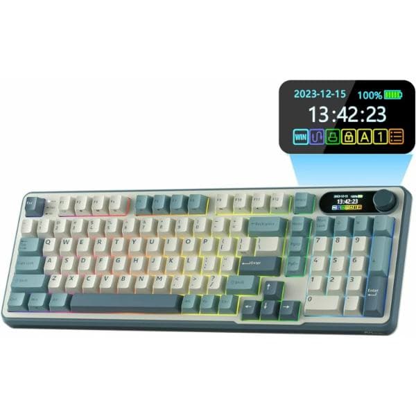 RK ROYAL KLUDGE S98 Mechanical Keyboard Light Cloud Brown Switch - 1