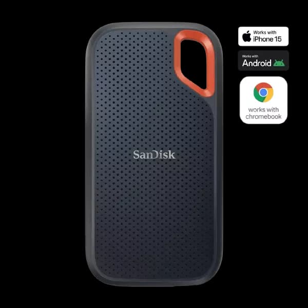 SanDisk E61 8TB Extreme Portable SSD 1050MB/s - (Black) - 2