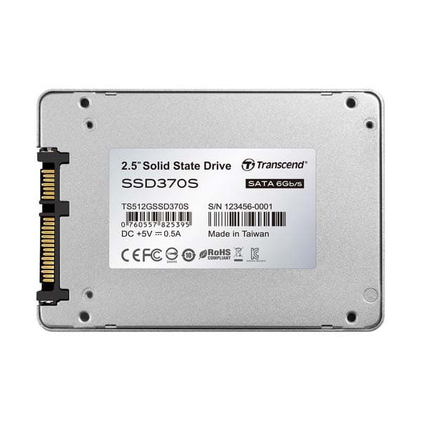 Transcend 512GB SSD370S SATA III 2.5" Internal SSD - 3