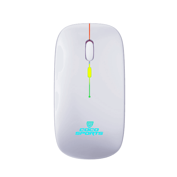 Coconut WM20 Lucid Wireless + Bluetooth Mouse, Rechargeable, Dual Connectivity (Silver)