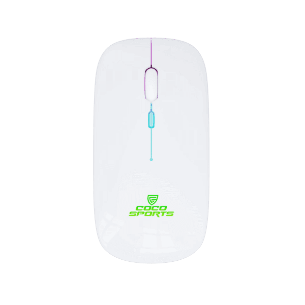 Coconut WM20 Lucid Wireless + Bluetooth Mouse, Rechargeable, Dual Connectivity (White)