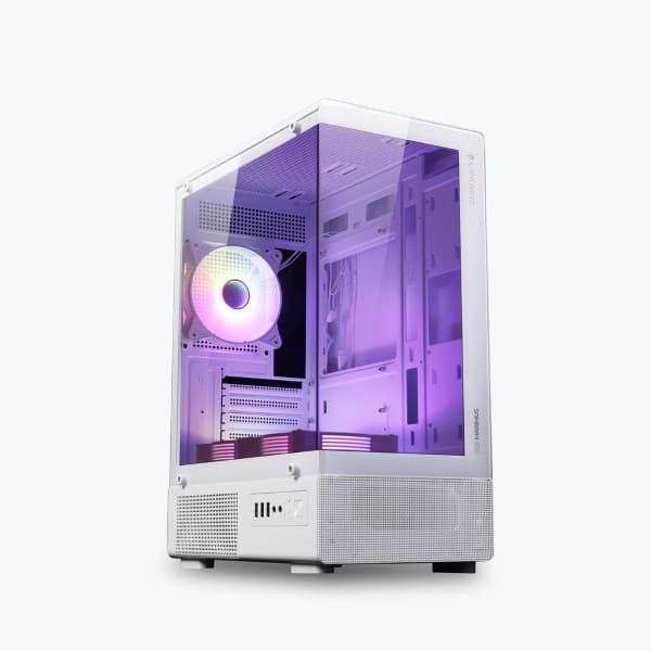ZEBRONICS Maximus Gaming Mid Tower Cabinet - White - 1