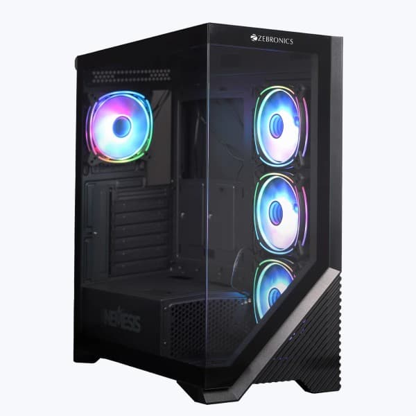 ZEBRONICS Nemesis Premium Gaming Cabinet - Black