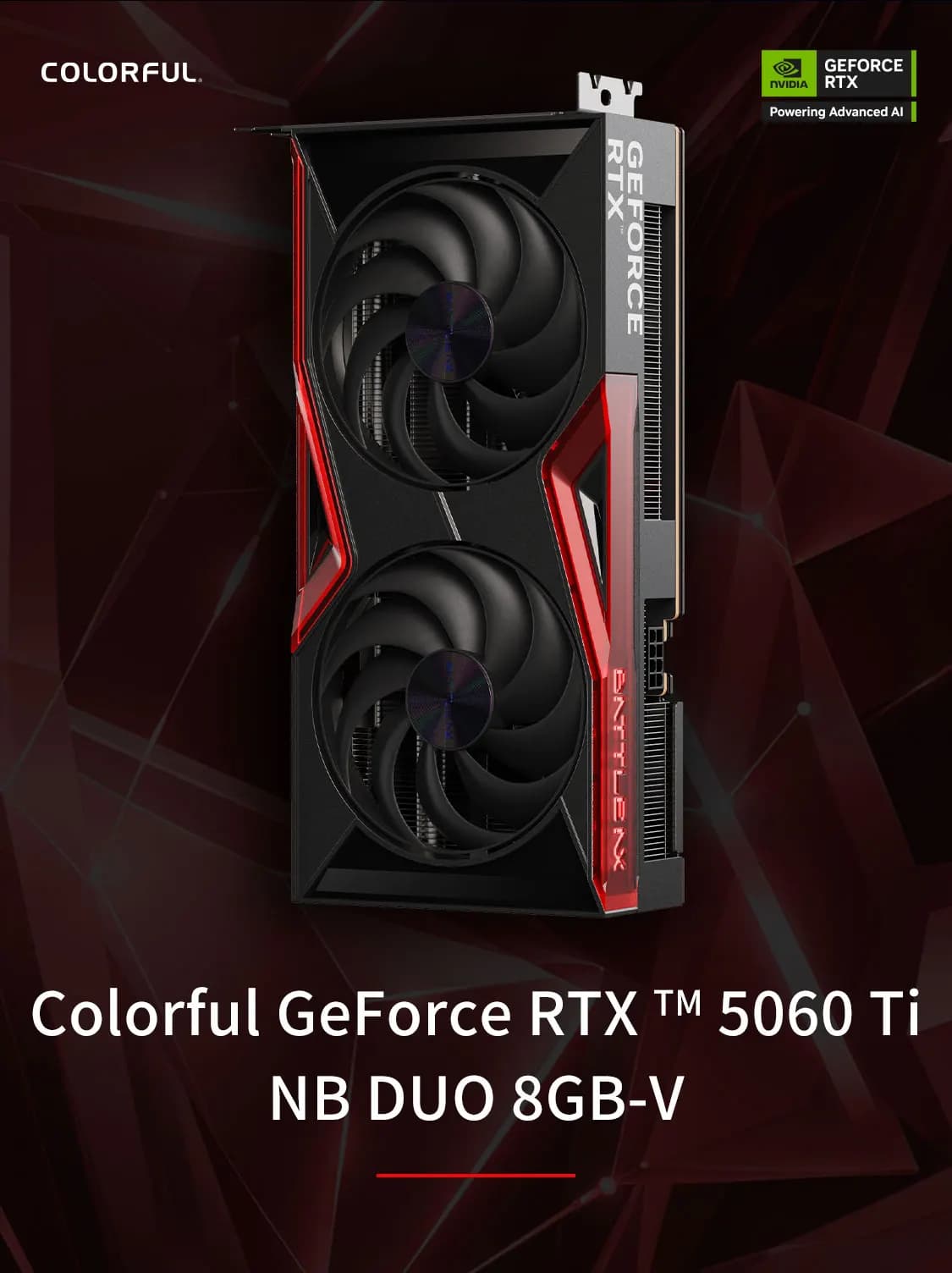 Colorful RTX 5060 Ti NB Duo 8GB-V GDDR7 Graphics Card - 5