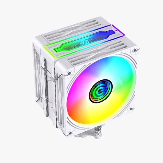 Circle Gaming CG 4P DUO ARGB White Gaming CPU Cooler - 1