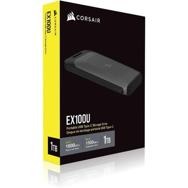 CORSAIR EX100U 1TB Portable Solid State USB-C Storage Drive - 4