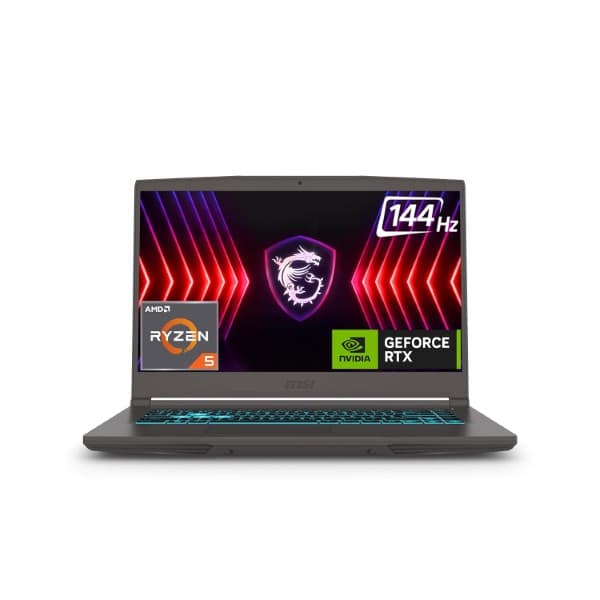 MSI Thin A15, Ryzen 7 7735HS, 40CM FHD 144Hz Gaming Laptop (16GB/1 TB NVMe SSD/Windows 11 Home/NVIDIA GeForce RTX 4050, GDDR6 6GB/Cosmos Gray/1.86Kg), B7VE-065IN