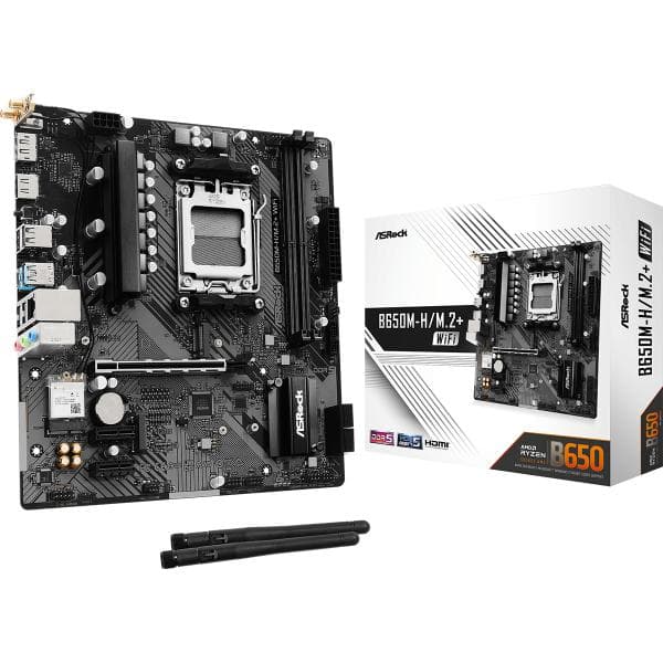 ASROCK B650M-H/M.2+ WiFi MOTHERBOARD - 1