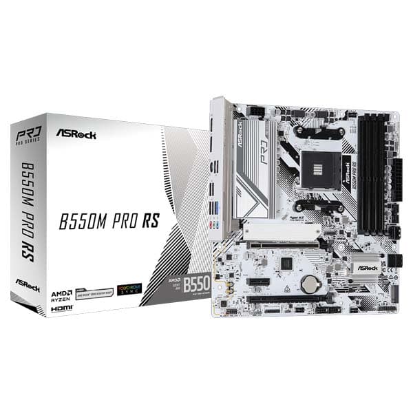 ASRock B550M Pro RS AM4 Micro ATX Motherboard - 1