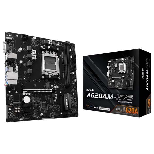 Asrock A620AM-HVS AM5 Micro ATX Motherboard - 1