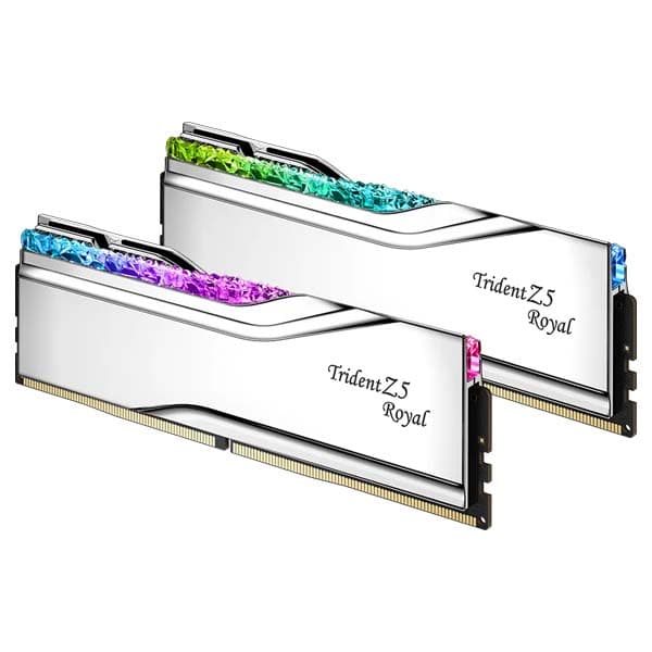 G.Skill Trident Z5 Royal Series 32GB (2x16GB) DDR5 7600MHz Desktop Ram (White) - 2