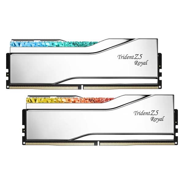 G.Skill Trident Z5 Royal Series 32GB (2x16GB) DDR5 7600MHz Desktop Ram (White) - 1