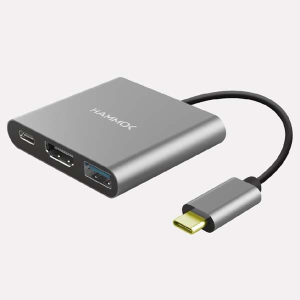 Hammok ZEST TYPE C 3 IN 1 USB Hub (Grey)