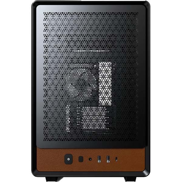 MONTECH Heritage PRO mATX Compact Leather Gaming Chassis with Signature Handle Design (Black) - 2
