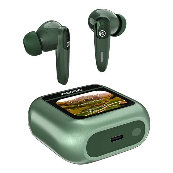 Noise View Buds Up to 45 hours of PlaytimeQuad Mic ENC TWS Earbuds (Metallic Green) - 2