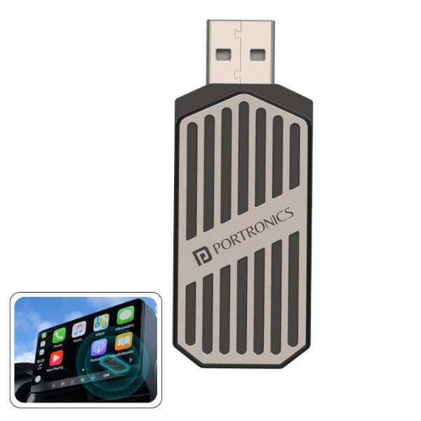 Portronics Tune 2-in-1 Wireless Car Receiver - 1