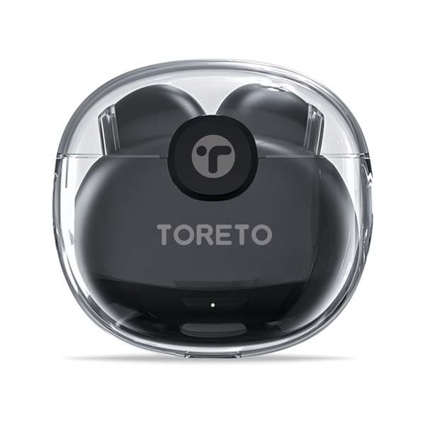 Toreto Air Crystal Smart TWS Earbuds (Black) - 2