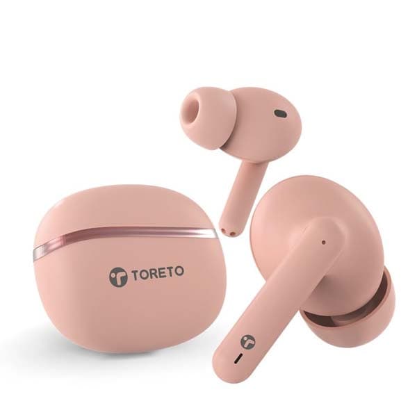 Toreto Air sync TWS Wireless Earbuds (Pink) - 1